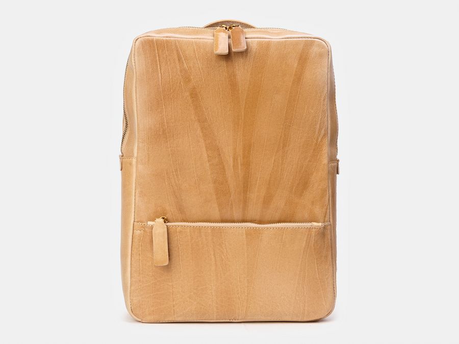 Рюкзак из натуральной кожи Alexander-TS "R0027 Beige"