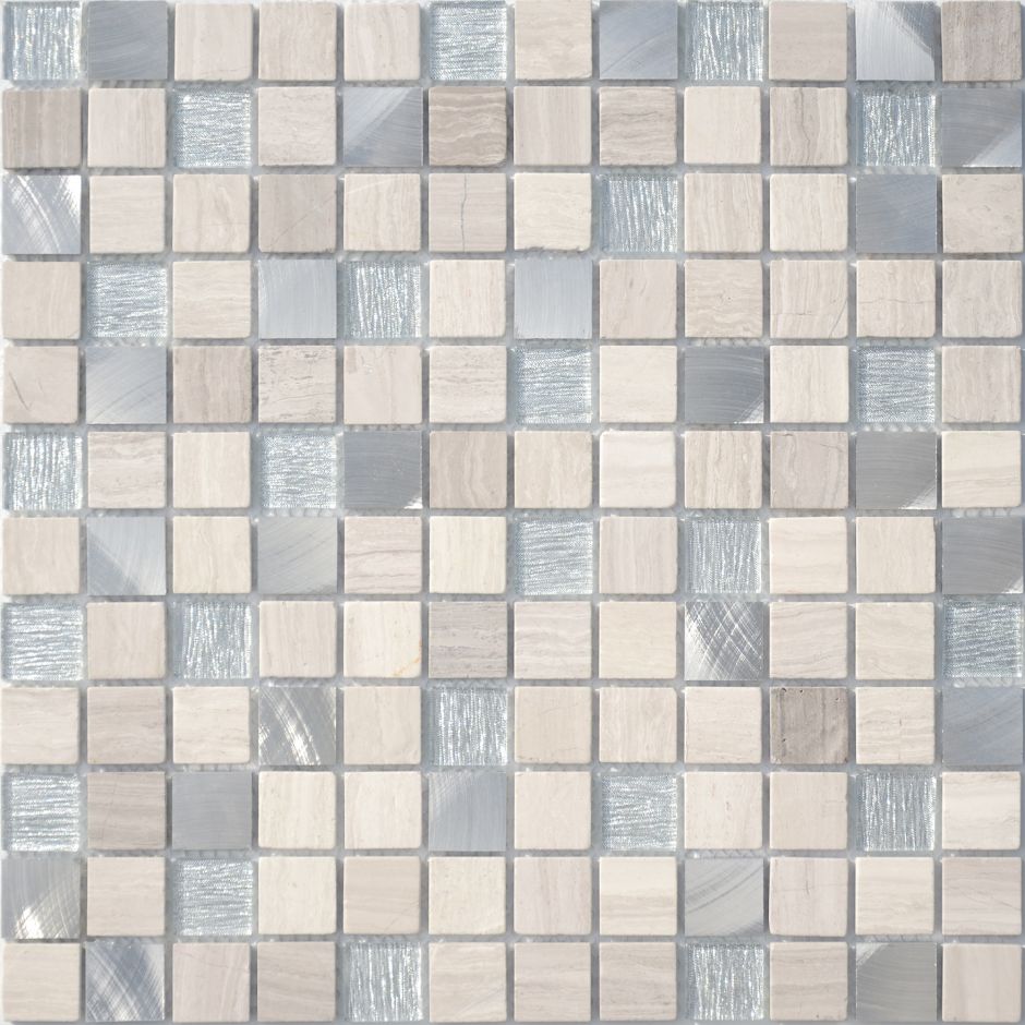 Мозаика LeeDo: Silver Flax 23x23x4 мм
