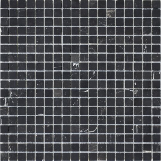 Мозаика LeeDo: Pietrine - Nero Oriente полированная 15x15x4 мм