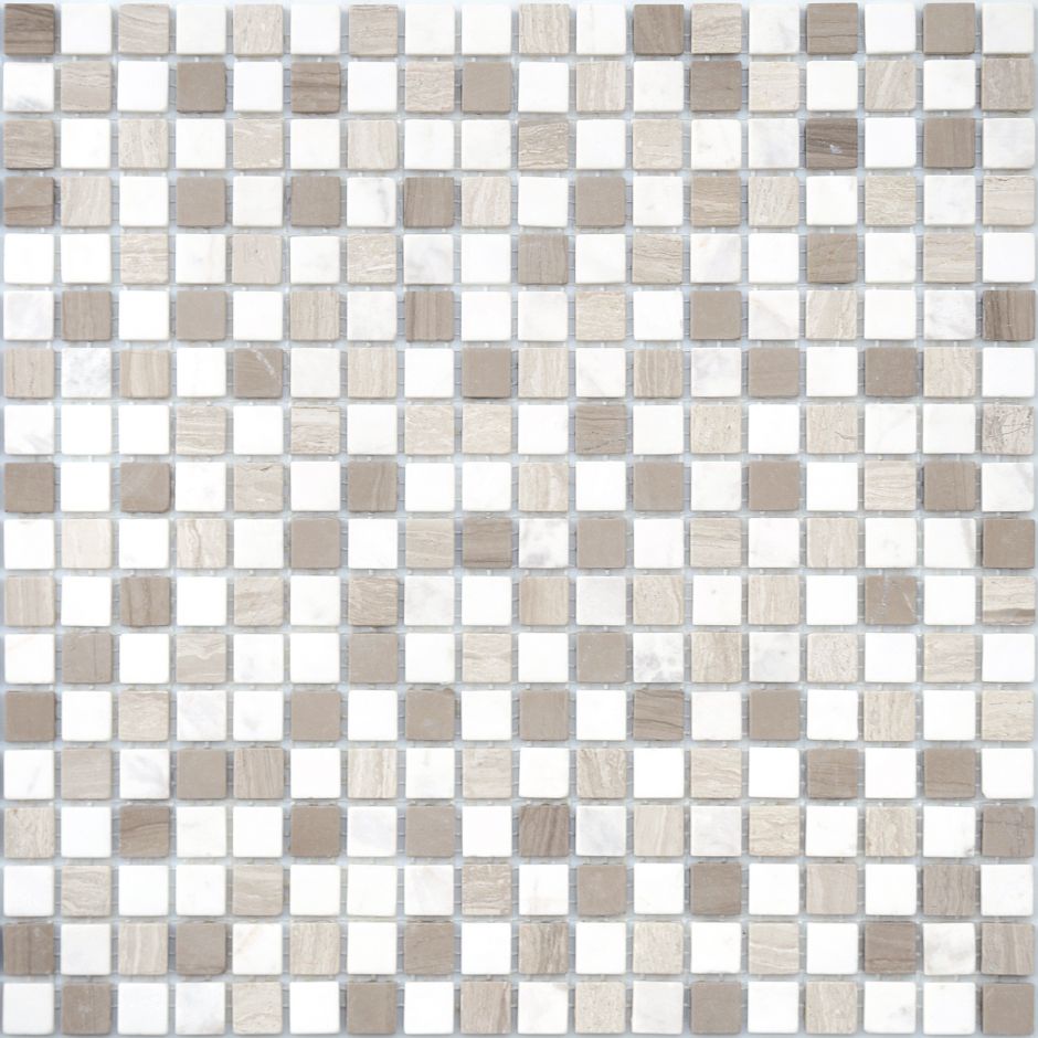Мозаика LeeDo: Pietrine - Pietra Mix 3 матовая 15x15x4 мм