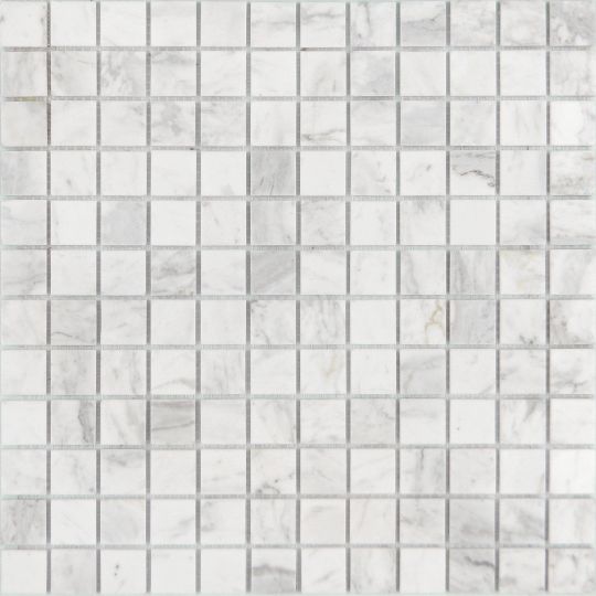 Мозаика LeeDo - Caramelle: Pietrine - Dolomiti Bianco полированная 23х23х7 мм
