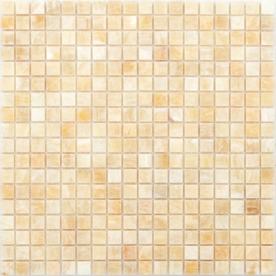 Мозаика LeeDo - Caramelle: Pietrine - Onice Beige полированная 15x15x8 мм