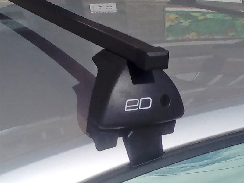 Багажник на крышу Hyundai Elantra 6 (AD) 2015-..., Евродеталь, стальные прямоугольные дуги