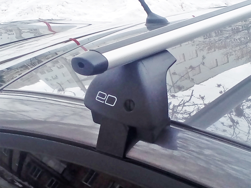 Багажник на крышу Hyundai Elantra 6 (AD) 2015-..., Евродеталь, аэродинамические дуги