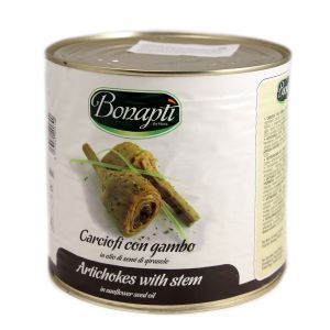 Артишоки с черенками в подсолнечном масле Bonapti De Rosa Carciofi con Gambo 2,5 кг - Италия