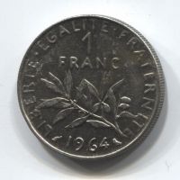 1 франк 1964 Франция