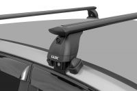 Багажник на крышу Hyundai Sonata 8 (DN8) 2019-..., Lux, черные крыловидные дуги