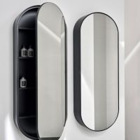 Зеркальный шкафчик Cielo Arcadia Elio Slim SPELSCL реверсивный 50х145 схема 2