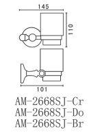 Стакан Art&Max Antic Crystal AM-2668SJ-Do схема 2