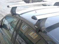 Багажник на крышу Volkswagen Jetta A7, Атлант, крыловидные аэродуги, опора Е
