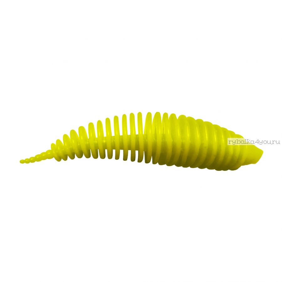 Мягкая приманка Dunaev DT Maggot Slim 40 мм / упаковка 7 шт / цвет: (301) желтый