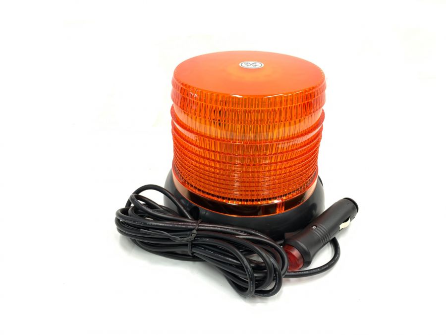 LED проблесковый маяк 72 ватт 2 режима оранжевый на магните 12-24 Вольт ip65