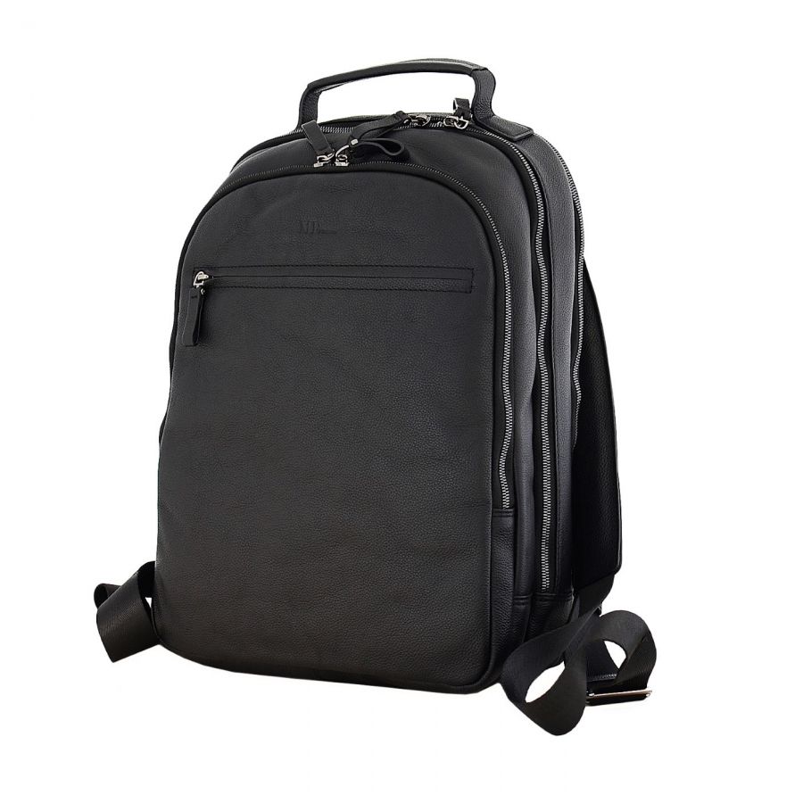 Кожаный рюкзак MP Travel-PARIS C800039 Black