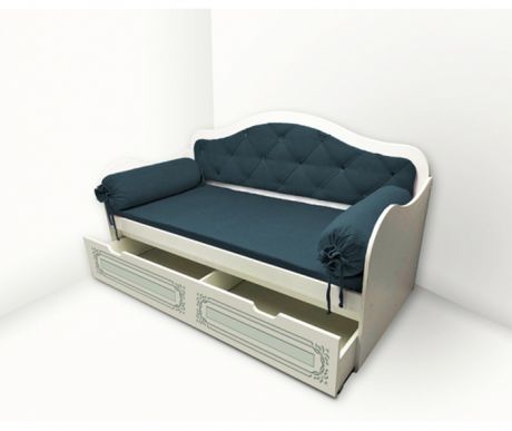 Кровать Ноктюрн Аквамарин для детей и подростков H-40024 МС