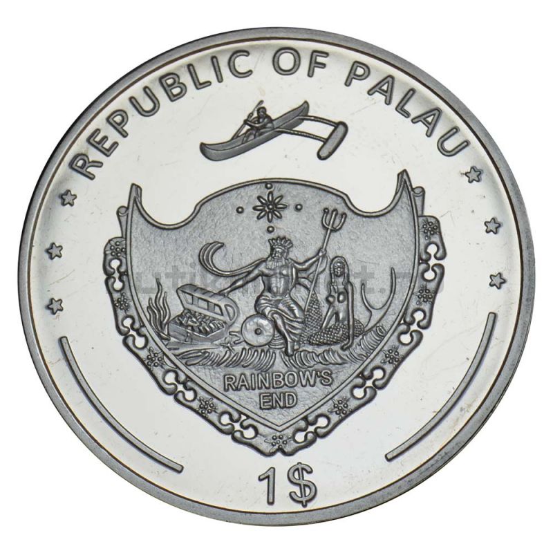 1 доллар 2011 Палау Рыба-клоун (Вымирающие виды)