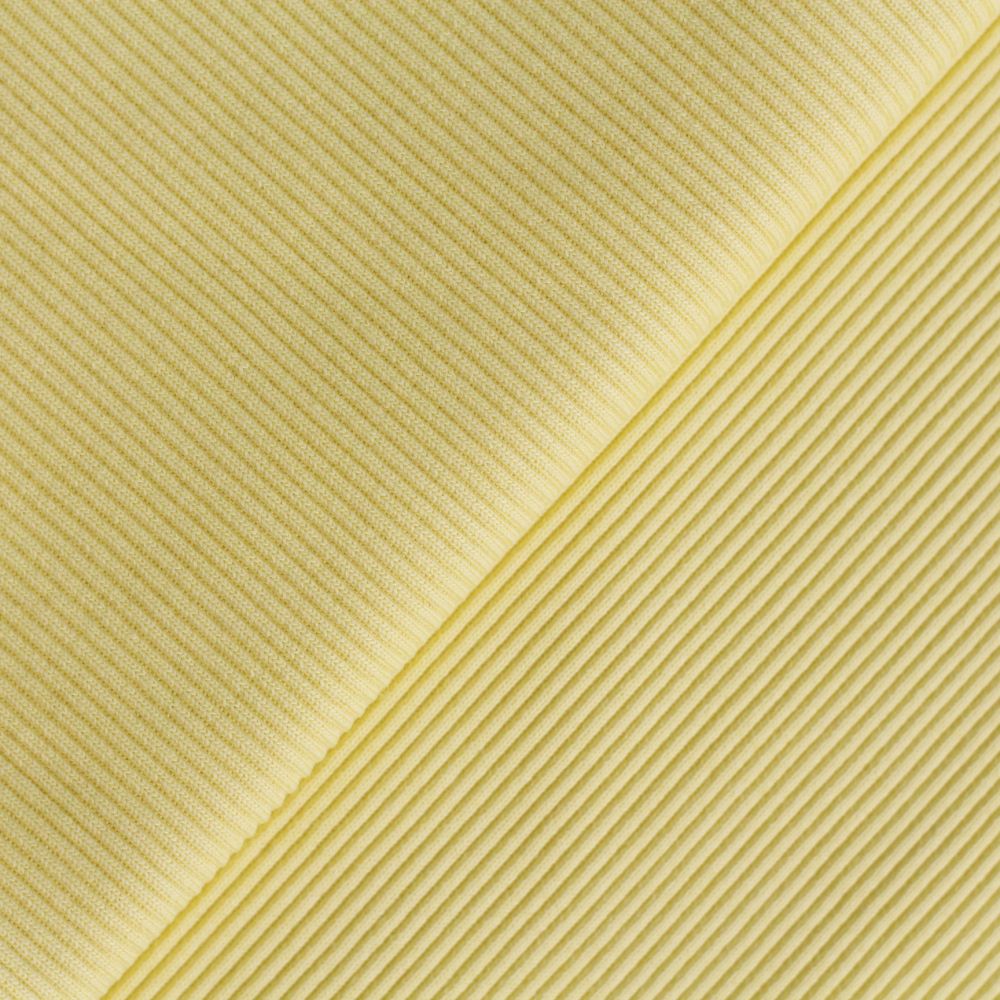 Лоскут трикотажной ткани кашкорсе - Лимонный 50*27 см.