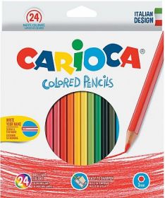 Карандаши 24 цвета Carioca (40381) + точилка