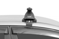 Багажник на крышу Toyota Corolla 2013-..., Lux, аэродинамические дуги (53 мм)
