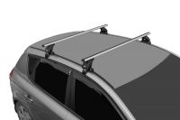 Багажник на крышу Toyota Corolla 2013-..., Lux, аэродинамические дуги (53 мм)