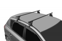 Багажник на крышу Toyota Camry седан 2017-…, Lux, прямоугольные стальные дуги