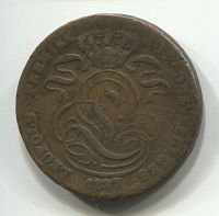 5 сантимов 1837 Бельгия VF-