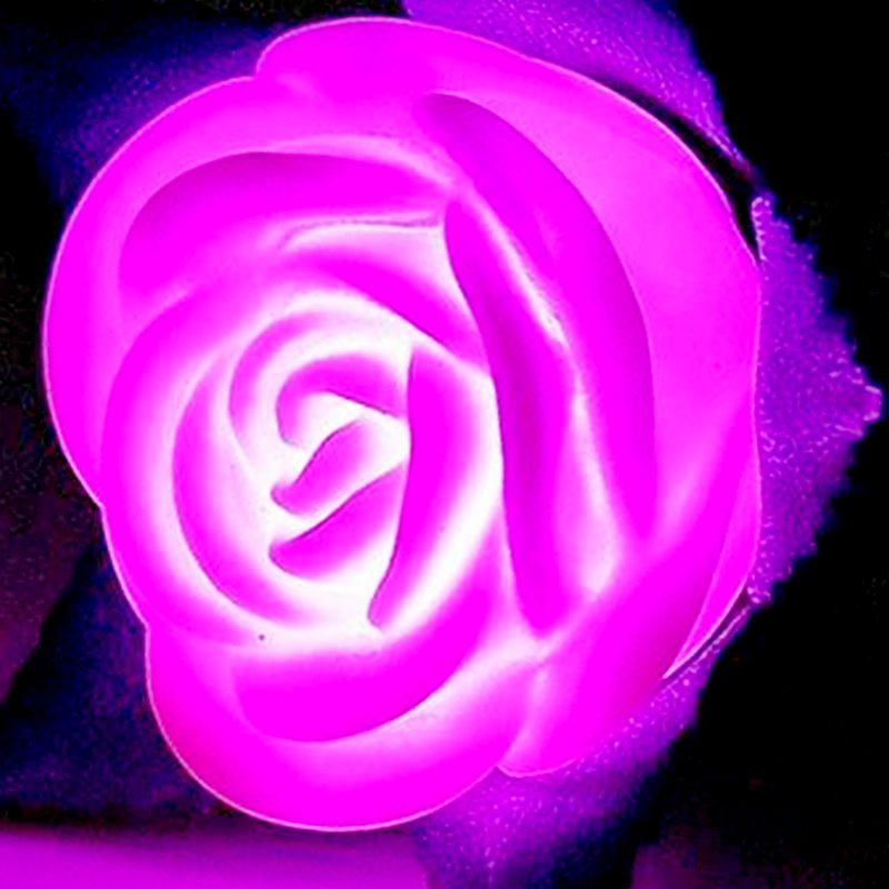 Светящаяся роза ночник. Лампа Цветок