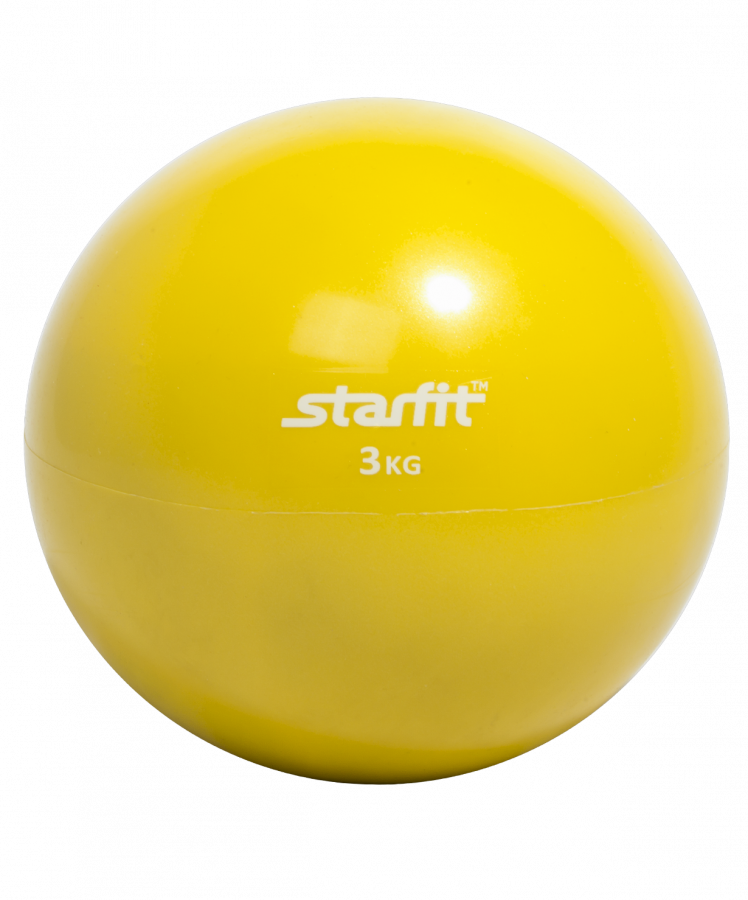 Медбол STARFIT GB-703, 3 кг, желтый