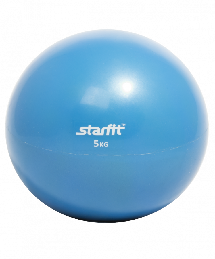 Медбол STARFIT GB-703, 5 кг, синийМедбол STARFIT GB-703, 5 кг, синий