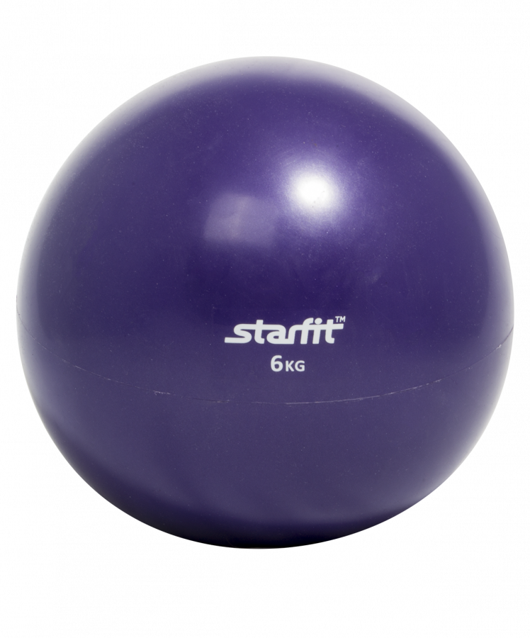 Медбол STARFIT GB-703, 6 кг, фиолетовый