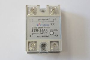 Твердотельное реле 25А 90-250VAC для коммутации переменного тока 24-380VAC