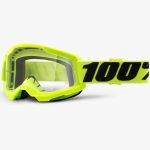 100% Strata2 Fluo Yellow Clear Lens, очки