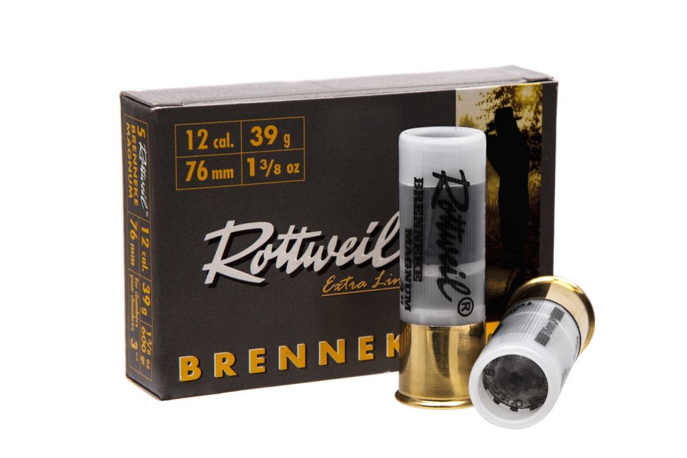 Патрон гладкоствольный Rottweil BRENNEKE Magnum 12/76, пуля Brenneke 39 гр