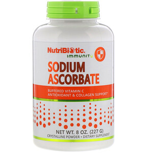 Nutribiotic, витамин С (аскорбат), 227 гр