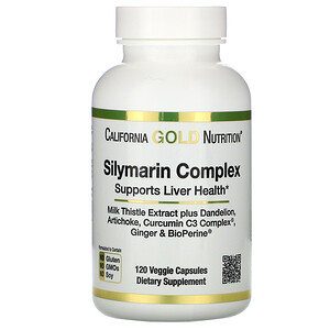 CGN,Силимариновый комплекс для печени, 300 мг, 120 шт