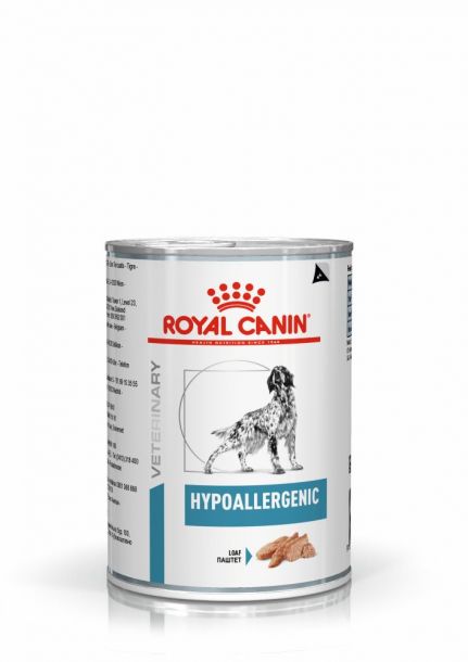 Консервы ROYAL CANIN HYPOALLERGENIC диета для собак при аллергии 400гр