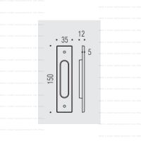 Colombo CD111 ручка для раздвижных дверей. схема