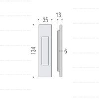 Colombo OPEN ID411 ручка для раздвижных дверей. схема