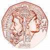 Двуликий Янус (Новогодняя монета) 5 евро Австрия 2020