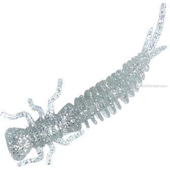 Мягкая приманка Garry Angler Larva 2'' Сыр 50 мм / 0,9 гр / упаковка 10 шт / цвет: Прозрачный с блестками