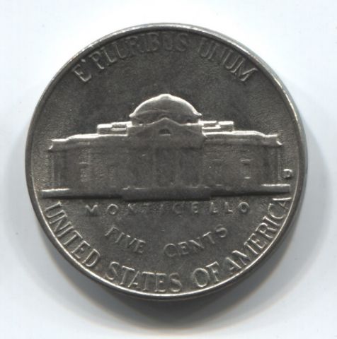 5 центов 1964 D США XF+