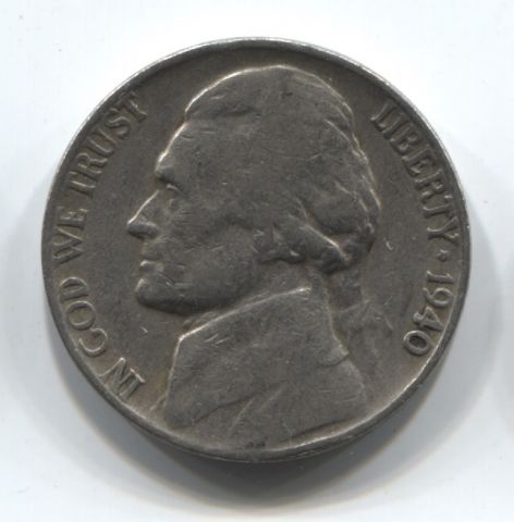 5 центов 1940 США