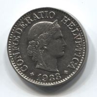 10 раппенов 1933 Швейцария