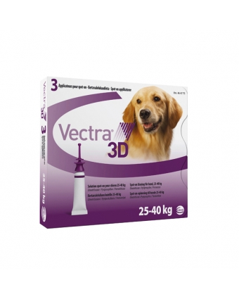 Инсектоакарицид Вектра 3D капли для собак от 25 до 40 кг 1 пипетка