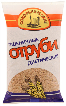 Отруби пшеничные диетические «Сокольнические», 150г