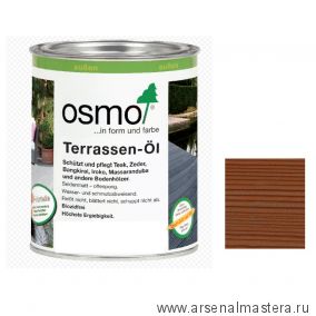 OSMO ДЕШЕВЛЕ! Масло для террас Osmo 010 Terrassen-Ole для термодревесины Натуральный тон 0,75 л Osmo-010-0,75 11500043