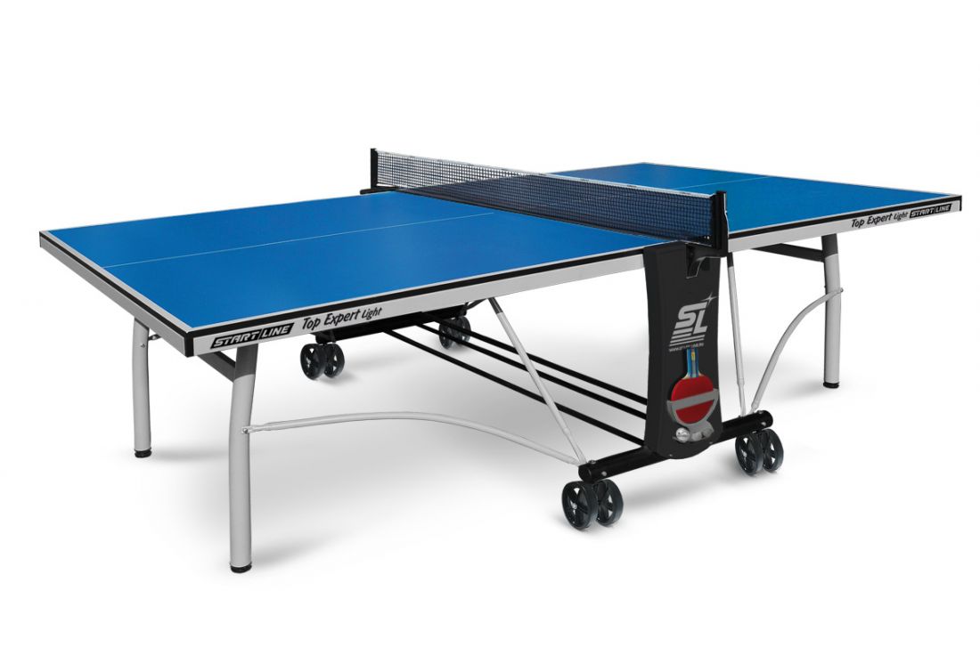 Теннисный стол Top Expert Light - облегченная модель топового теннисного стола для помещений. Уникальный механизм складывания