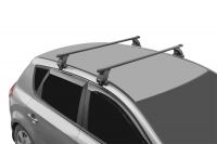 Багажник на крышу Toyota Alphard 2002-2008, Lux, стальные прямоугольные дуги