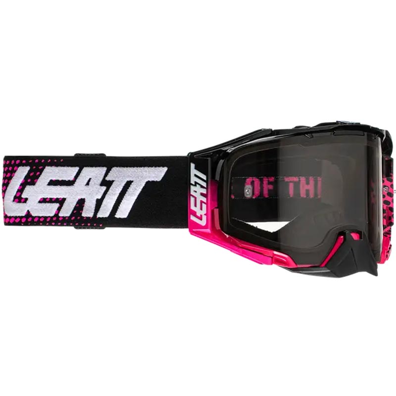Leatt Velocity 6.5 Neon Pink Light Grey 58%, очки для мотокросса и эндуро