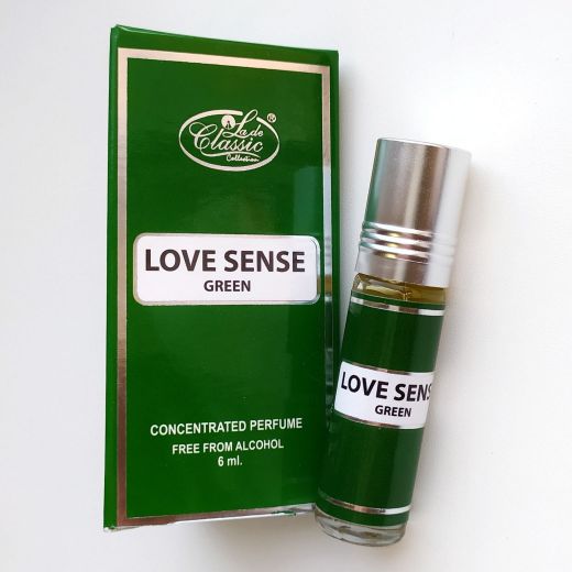 Арабские масляные духи Love sense Green | Чувство любви (Зеленый) | 6 мл | La de Classic Collection | Унисекс