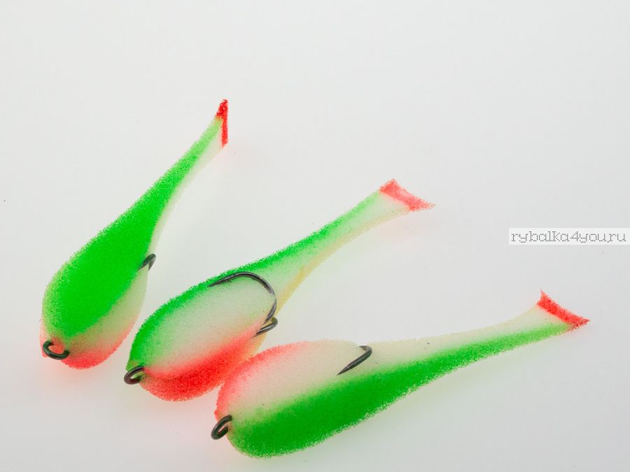 Поролоновая рыбка OnlySpin Bait 80 мм / упаковка 5 шт / цвет:  цвет 19uv
